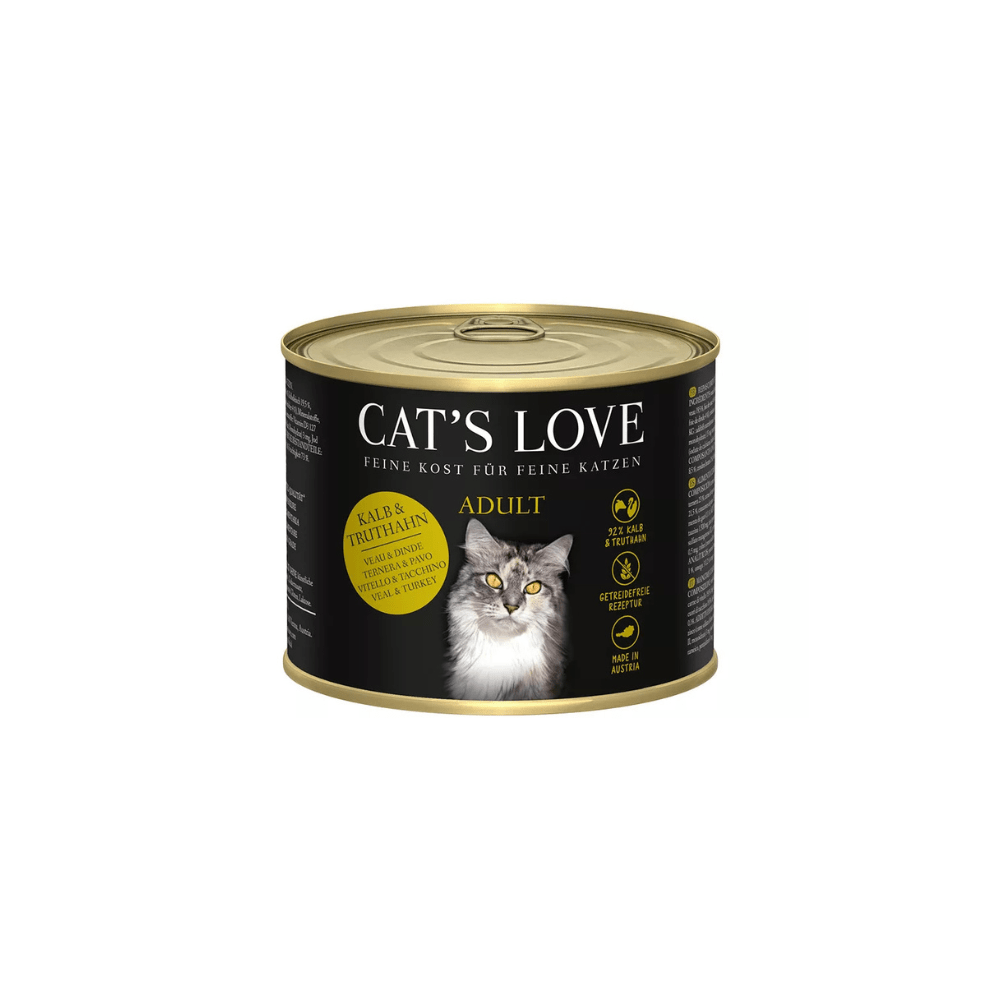 Cat's Love Adult Ternera y Pavo 200g Cat's Love Adulto Ternera y Pavo latas para gato - Imagen 1