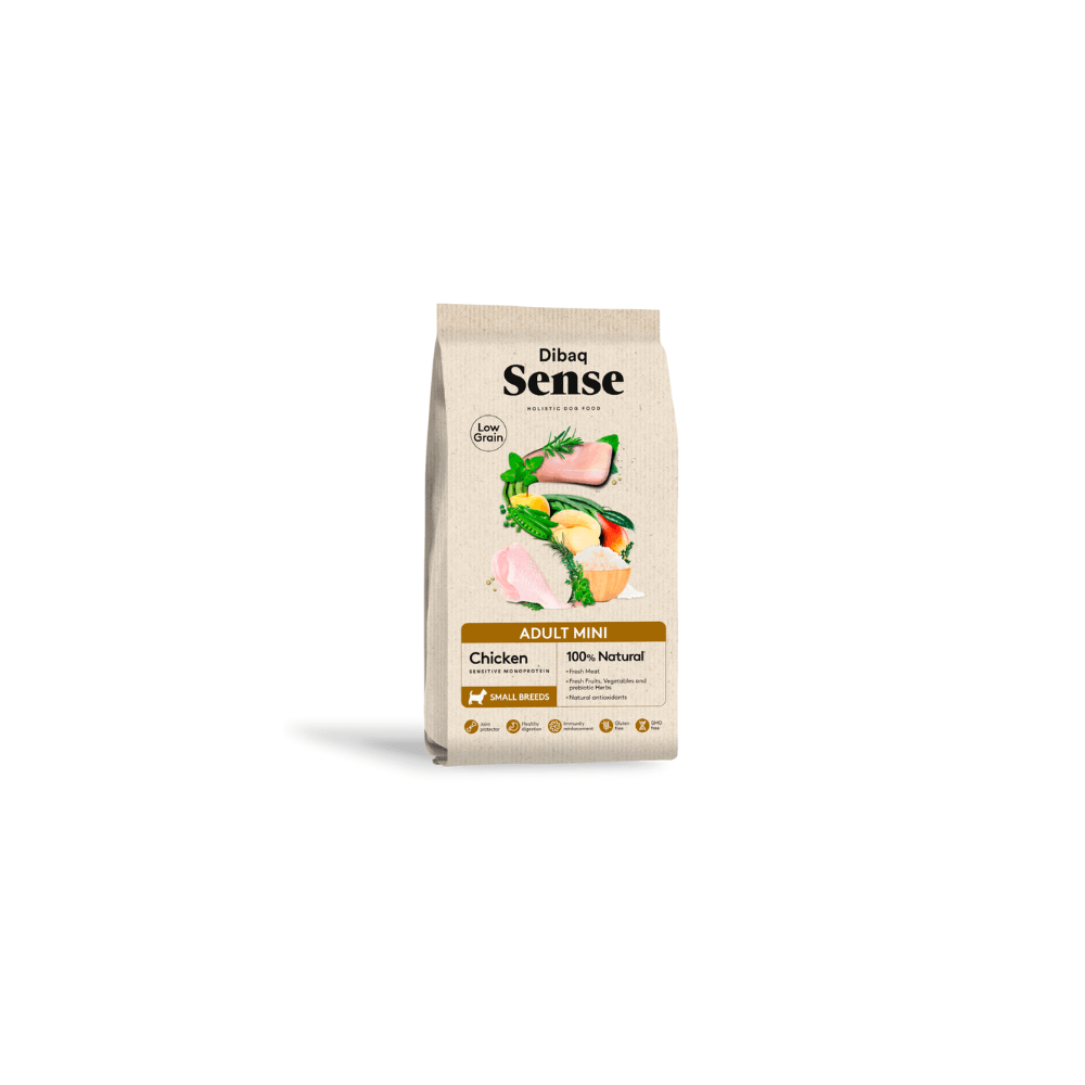 Dibaq Sense Low Grain Pollo Adulto Mini Dibaq Sense Low Grain Adulto Mini de Pollo pienso para perros - Imagen 1