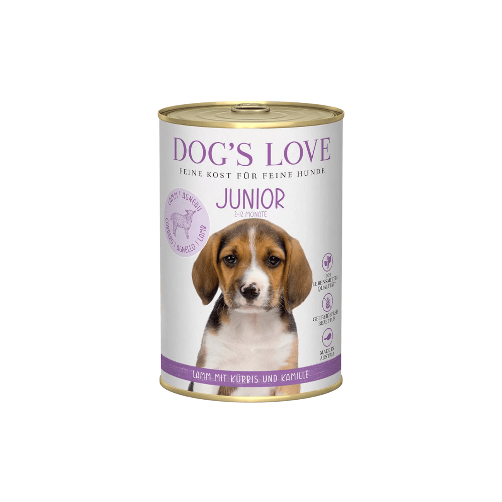 Dog's Love Junior Cordero 400g Dog's Love Cachorro Cordero latas para perros - Imagen 1