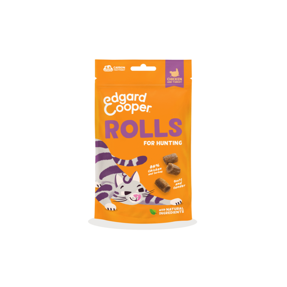 E&C Rollitos de Pollo Edgard & Cooper Rollitos de Pollo snacks para gatos - Imagen 1