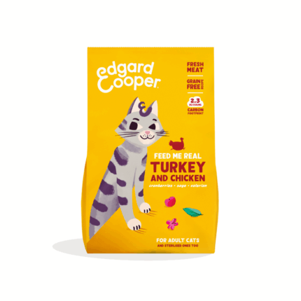 Edgar & Cooper Adulto Pavo y Pollo Frescos pienso para gatos
