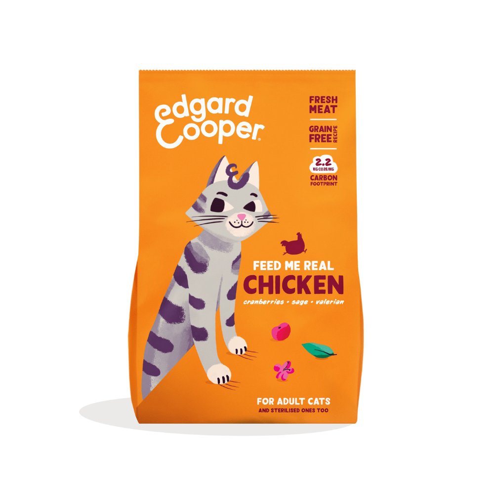 E&CPolloGato2kg Edgar & Cooper Adulto Pollo Fresco pienso para gatos - Imagen 1
