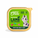 Edgard & Cooper Cordero y Pollo de Corral con Arándanos, Salvia y Valeriana tarrinas para gatos