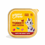 Edgard & Cooper Pavo y Pollo de Corral con Arándanos, Salvia y Valeriana tarrinas para gatos