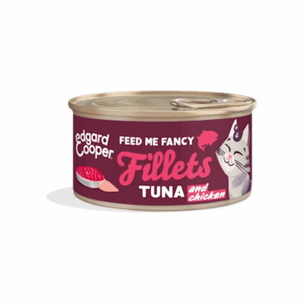 Edgard & Cooper Filetes de Atún y Gambas latas para gatos