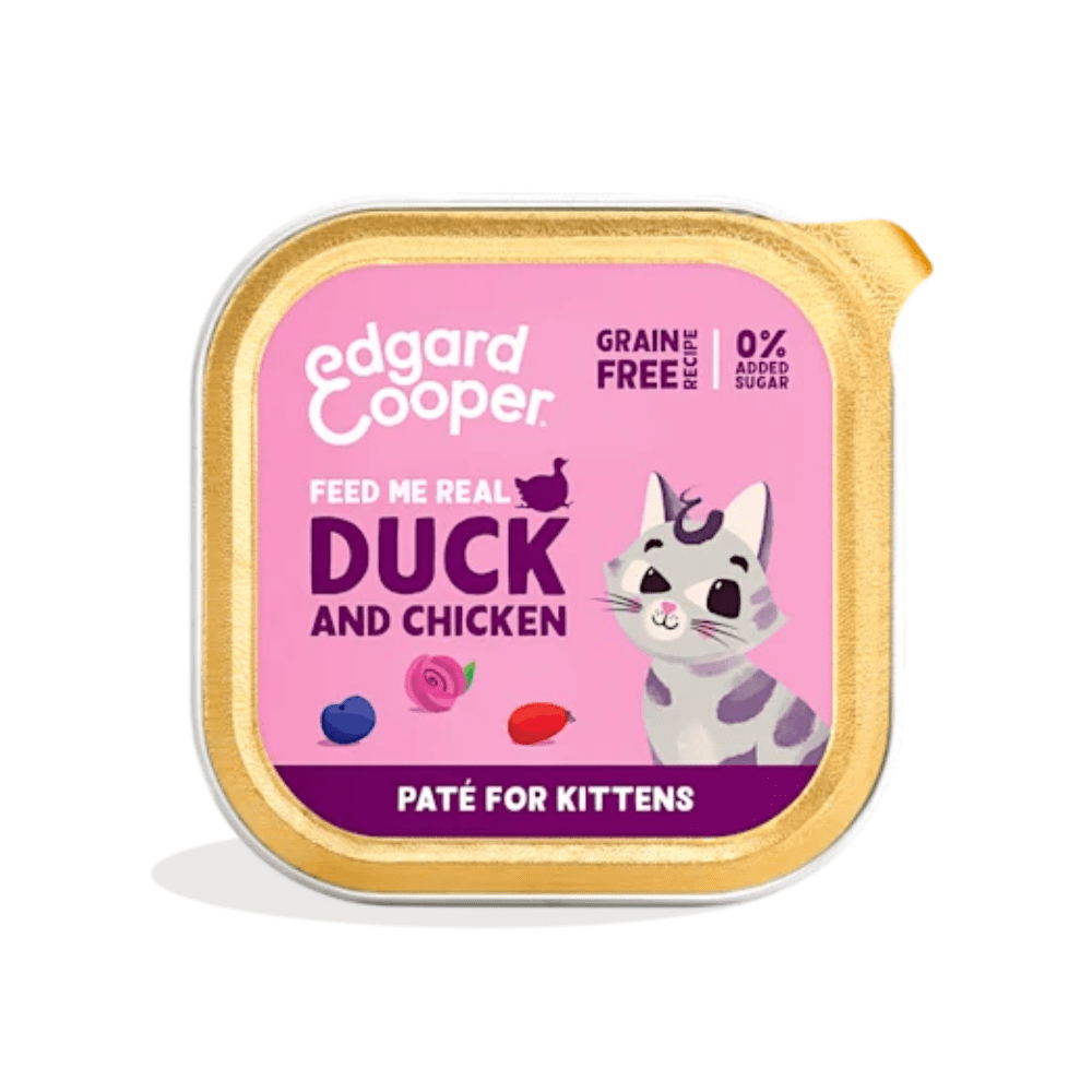 Edgard & Cooper Kitten Pollo de corral con arándanos, salvia y valeriana 85grs Edgard & Cooper Kitten Pollo de Corral con Arándanos, Salvia y Valeriana tarrinas para gatos - Imagen 1