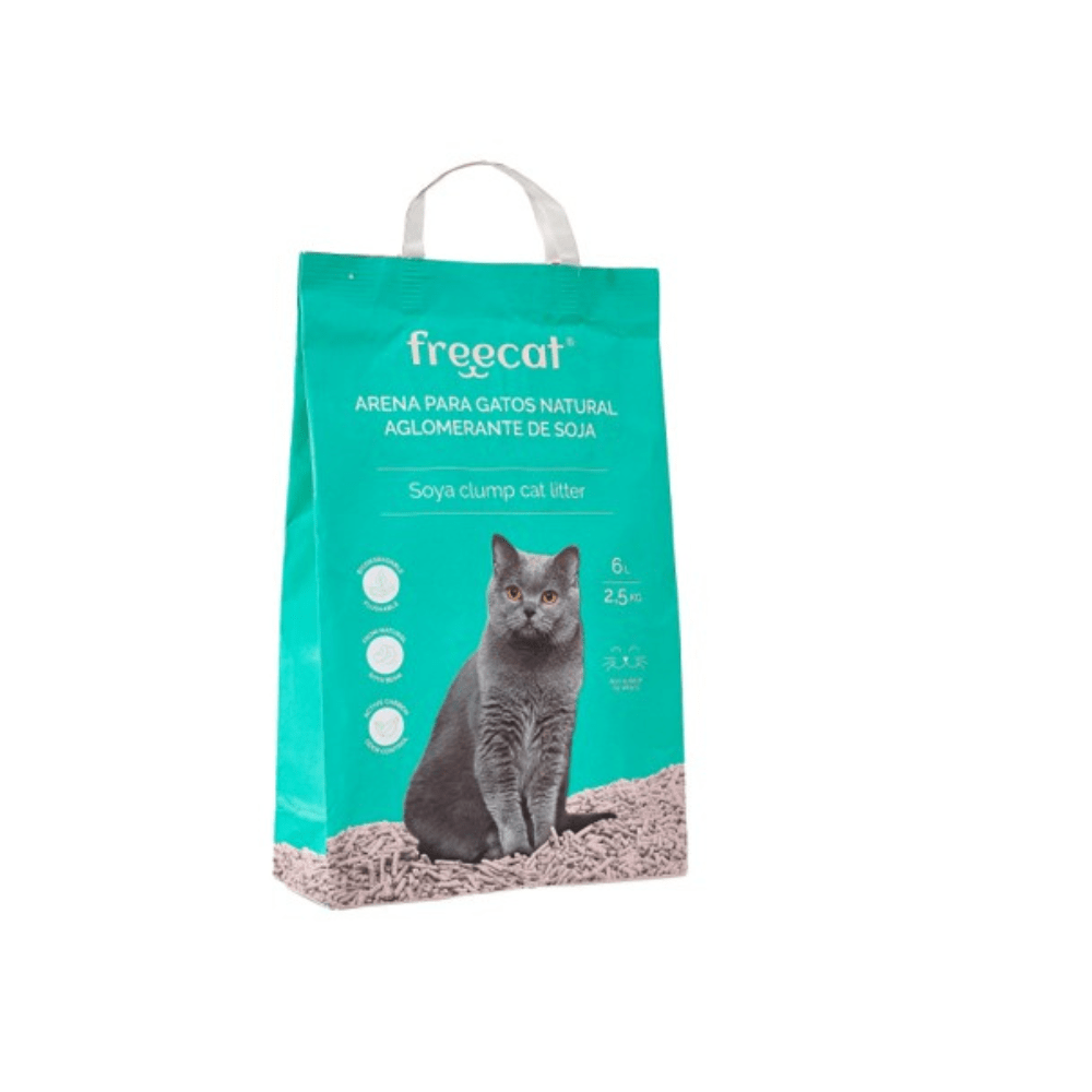 Freedog Arena Natural 6L Freecat Arena Natural de Soja con Lavanda arenas para gatos - Imagen 1