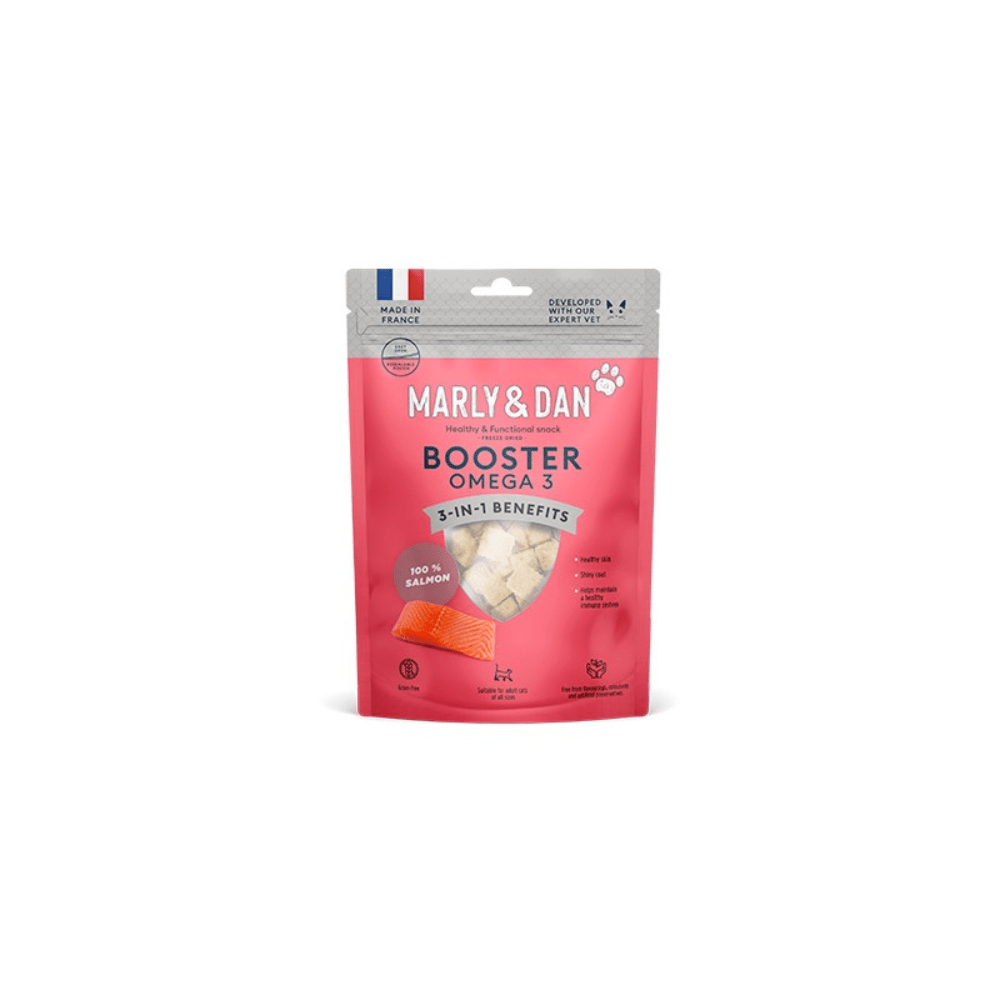 Marly & Dan Freeze-Dried Booster Omega3 Cat 40gr - Marly & Dan Freeze-Dried Booster Omega3 Cat 40gr para gatos - Imagen 1