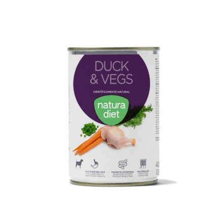 Natura Diet Adulto de Pato y Verduras latas para perros