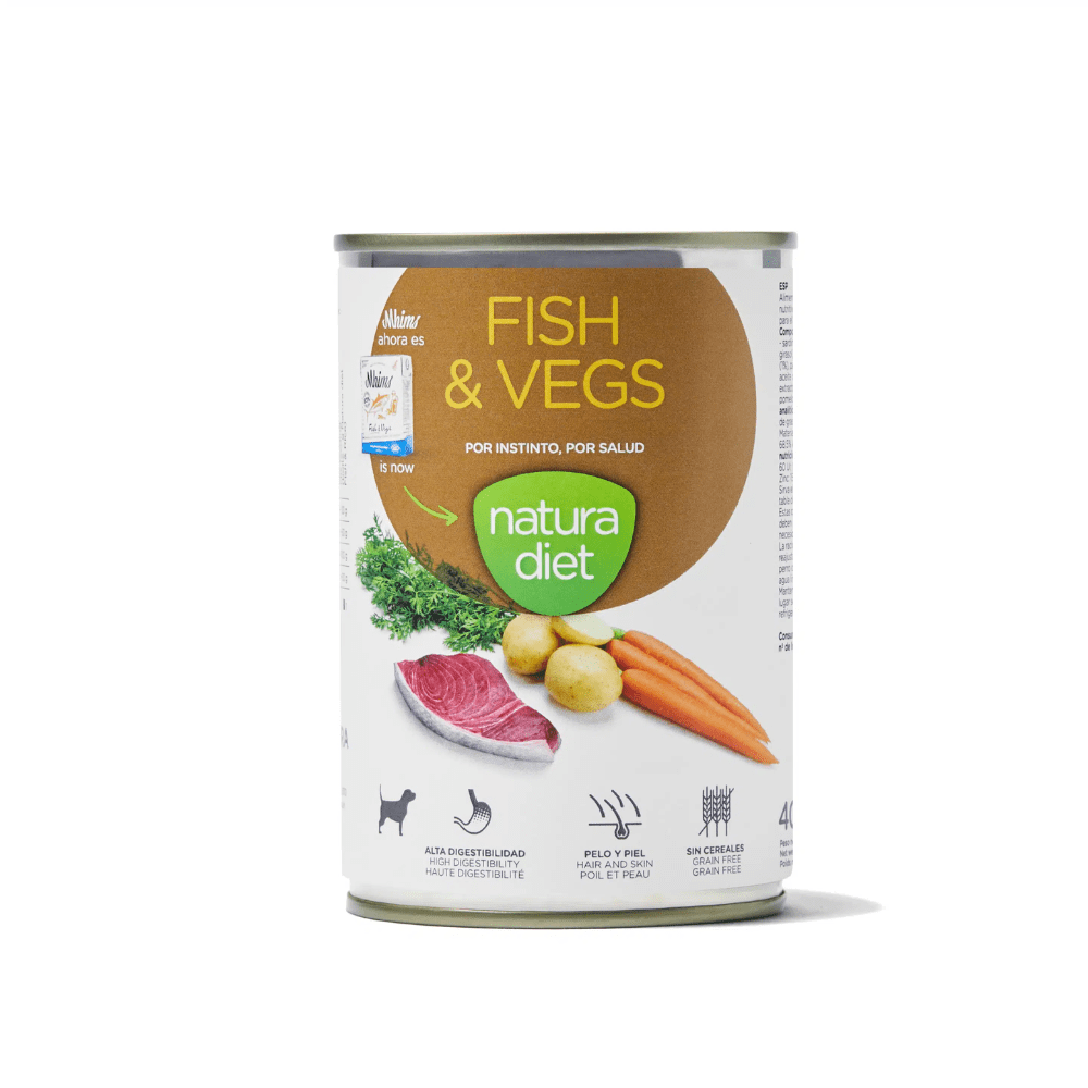 NATURA DIET DOG Fish & Vegs 400g Natura Diet Adulto de Pescado y Verduras latas para perros - Imagen 1