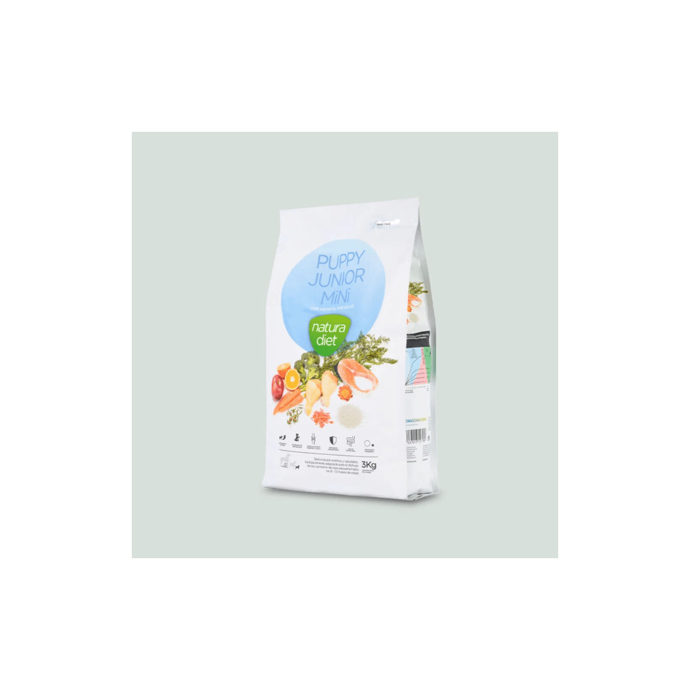 Natura Diet Cachorro Junior Mini 3kg Natura Diet Cachorro Junior Mini pienso para perros - Imagen 1