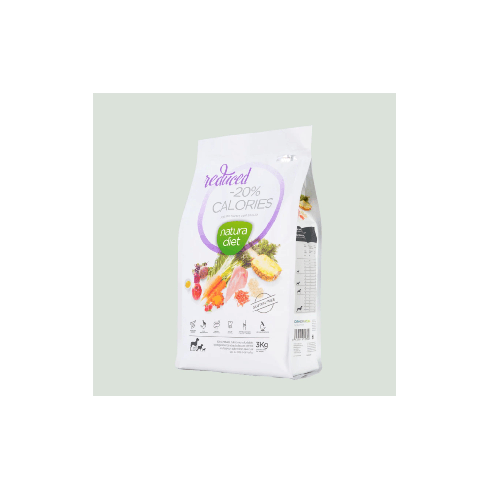 Natura Diet Reducido -20% Calorías 3kg Natura Diet Reducido -20% Calorías pienso para perros - Imagen 1