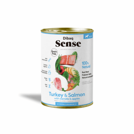 Dibaq Sense Cachorro de Salmon y Pavo latas para perros