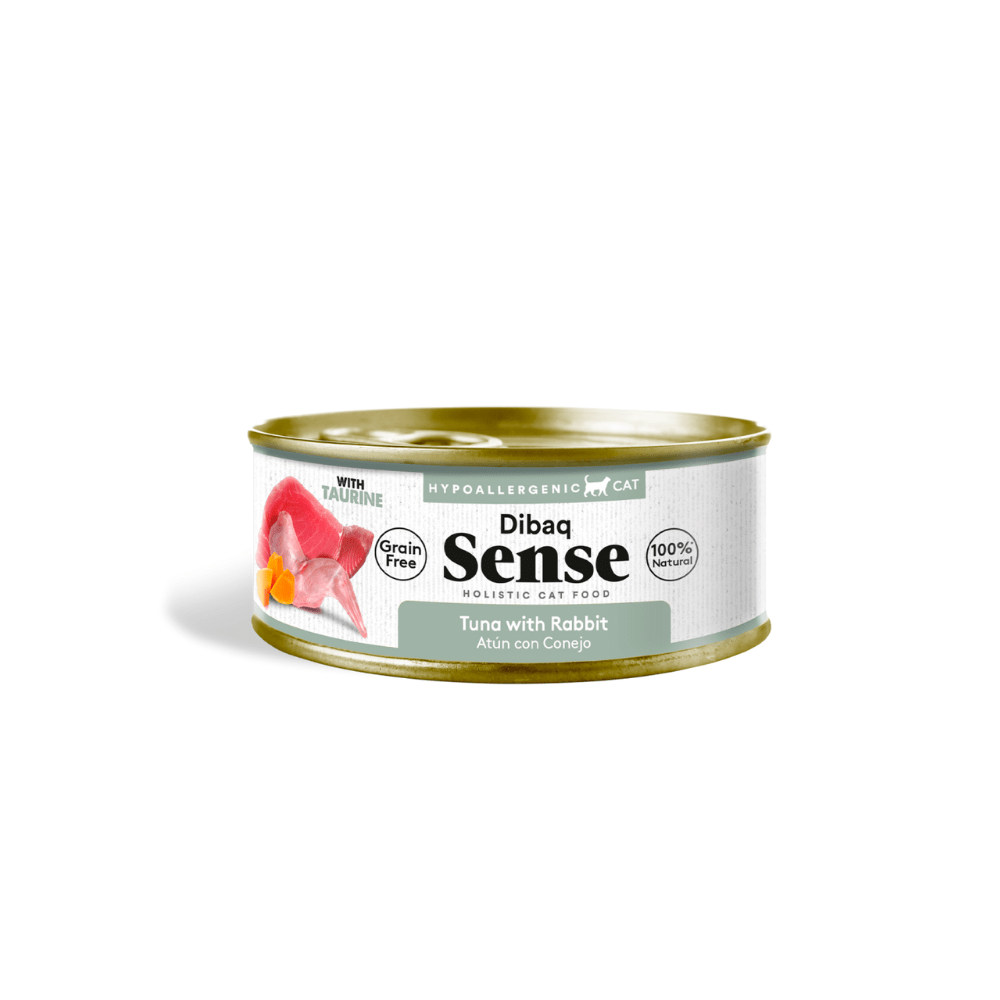 WET Sense CAT - ATÚN con CONEJO 70g Dibaq Sense Adulto de Atún con Conejo latas para gatos - Imagen 1