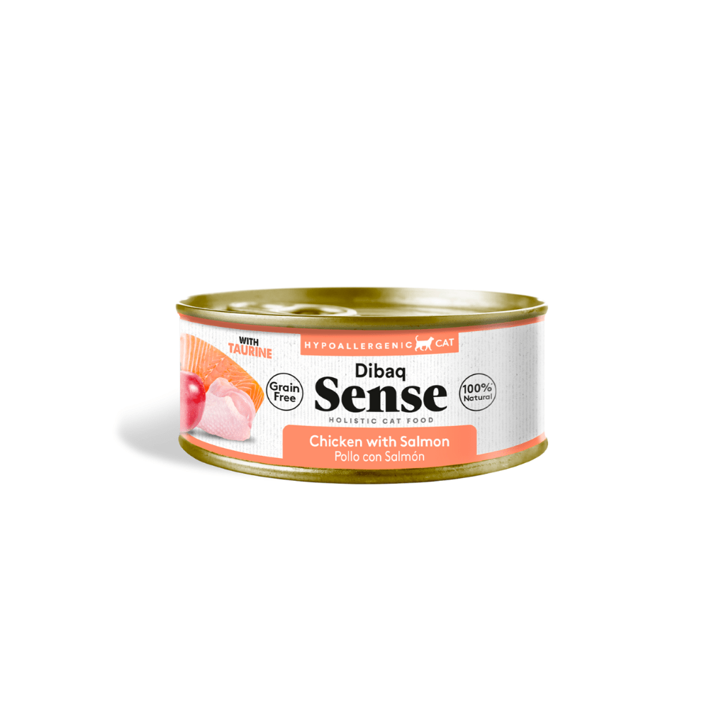 WET Sense CAT - POLLO con SALMÓN 70g Dibaq Sense Adulto de Pollo con Salmón latas para gatos - Imagen 1