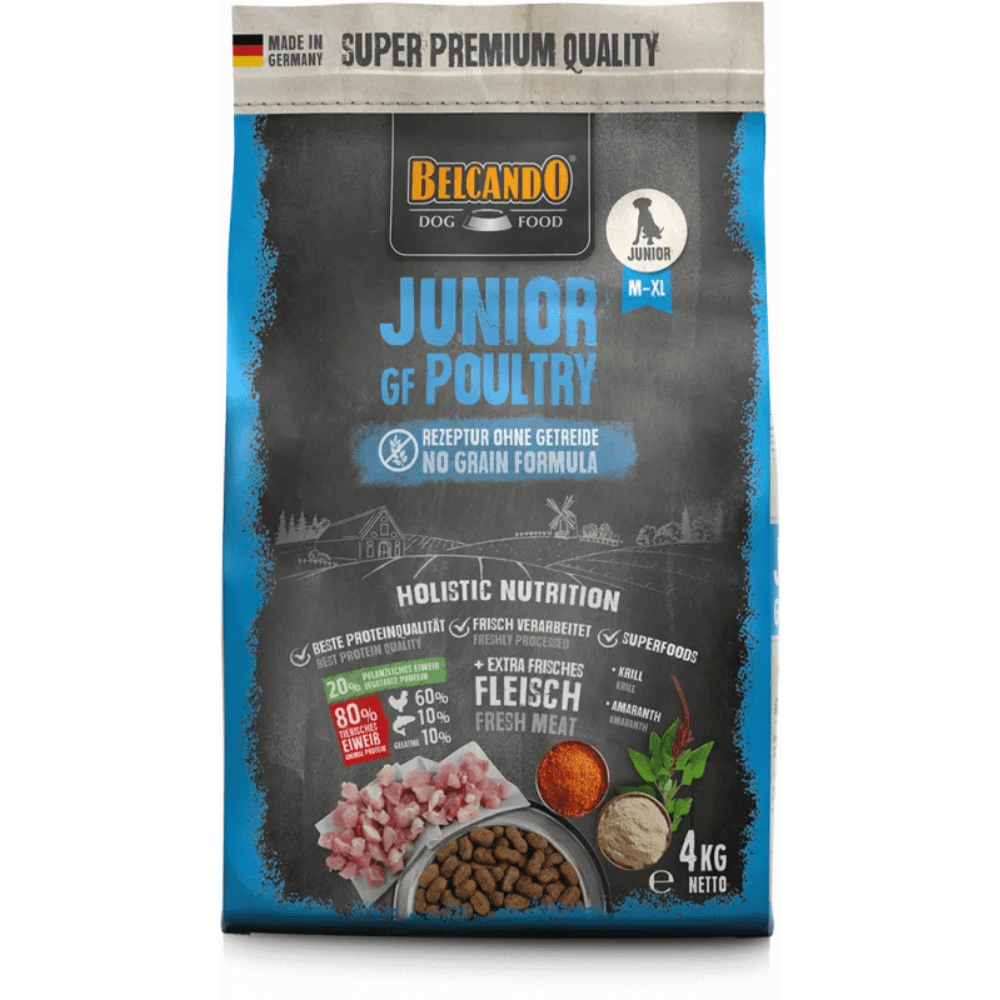 Belcando Junior GF Poultry 4kg Belcando Grain Free Junior Poultry pienso para perros - Imagen 1